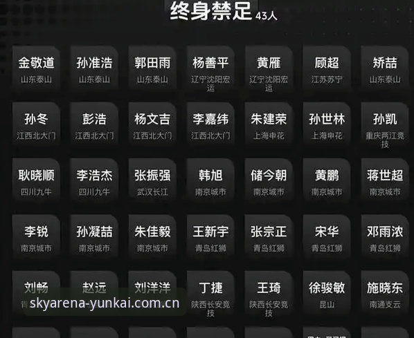 揭秘足协第三批禁足名单背后的体育生态真相